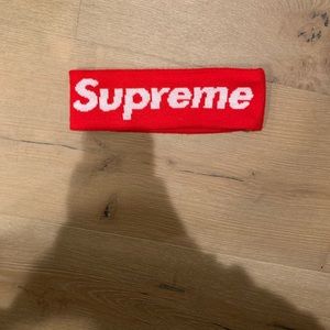 Supreme New Era Headband (Red)